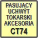 Piktogram - Pasujący uchwyt tokarski akcesoria: CT74